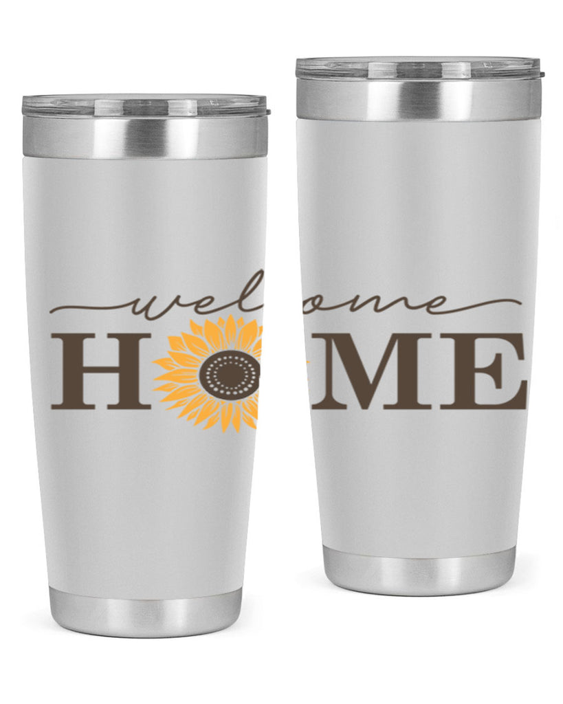 Welcome Home sunflower573#- spring- Tumbler