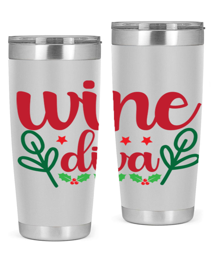 Wine Diva 482#- winter- Tumbler