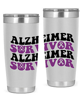 alzheimer survivor 9#- alzheimers- Tumbler