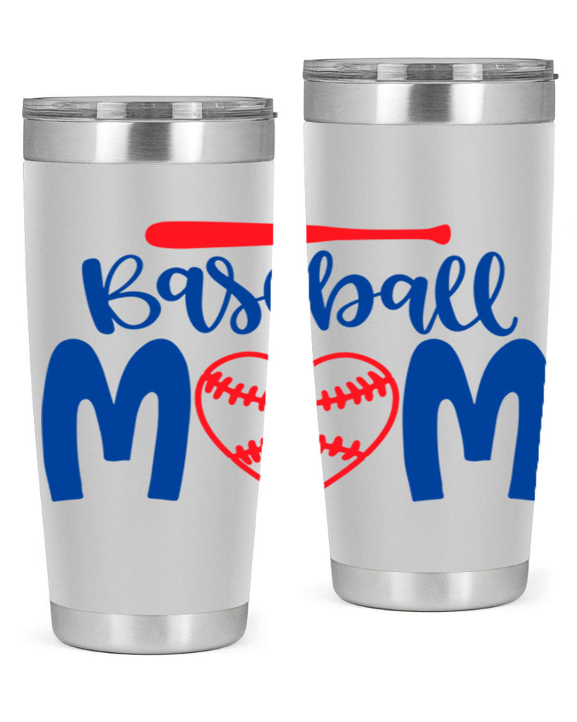 baseball mom 278#- mom- Tumbler