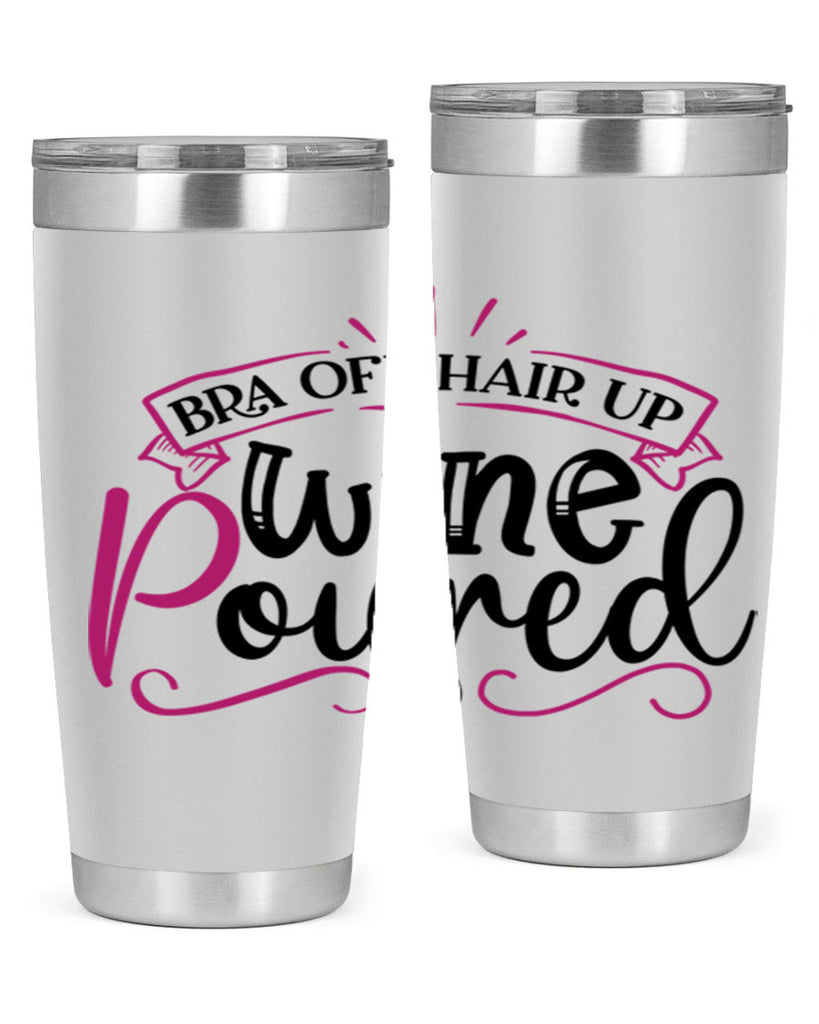 bra off hair up wine poured 206#- wine- Tumbler