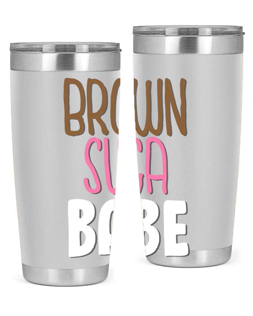 brown suga babe 190#- black words phrases- Cotton Tank