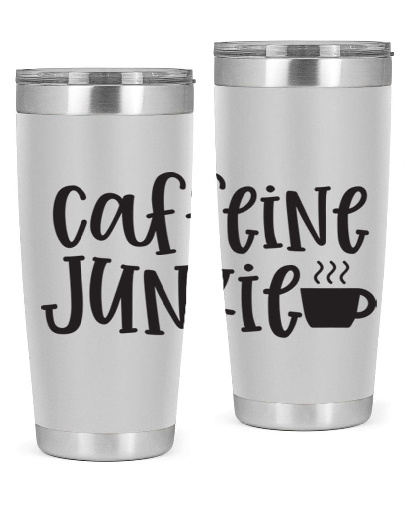 caffeine junkie 412#- mom- Tumbler