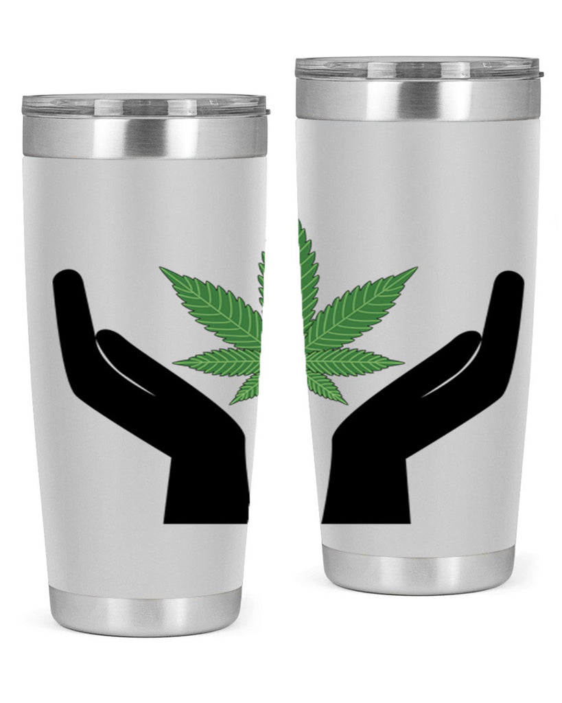 cannabis hands 44#- marijuana- Tumbler