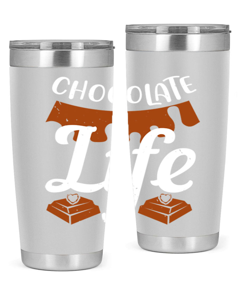 chocolate life 45#- chocolate- Tumbler