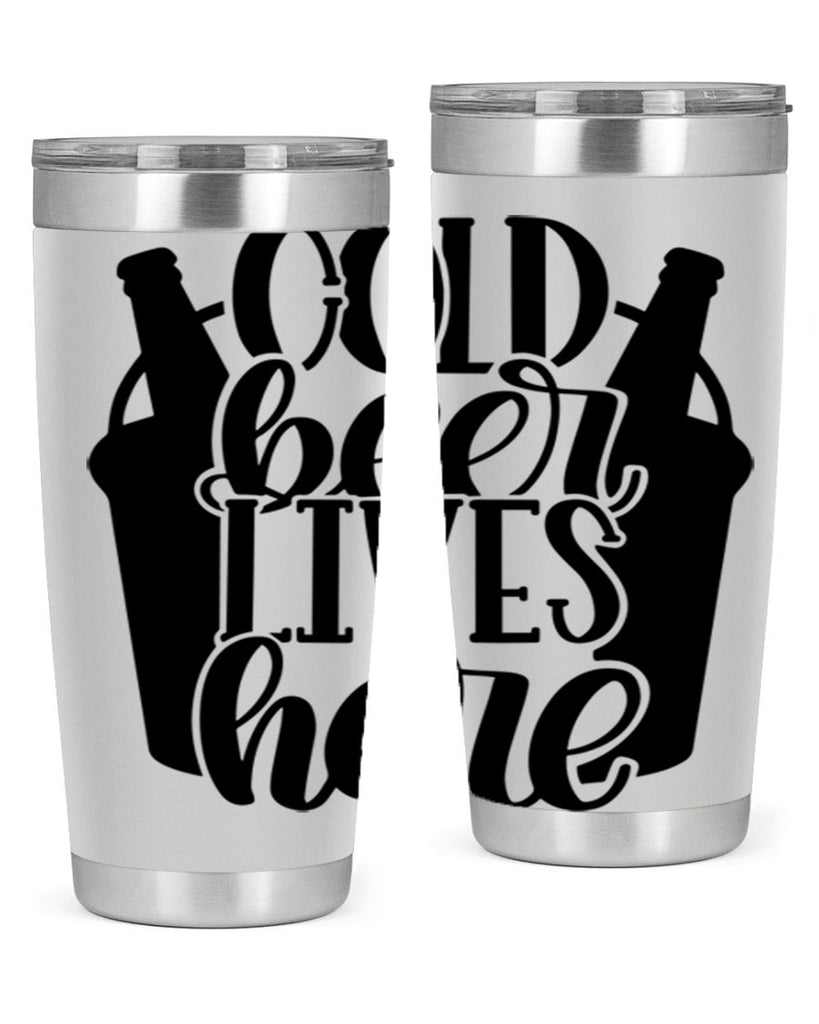 cold beer lives here 43#- beer- Tumbler