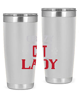 crazy cat lady Style 44#- cat- Tumbler