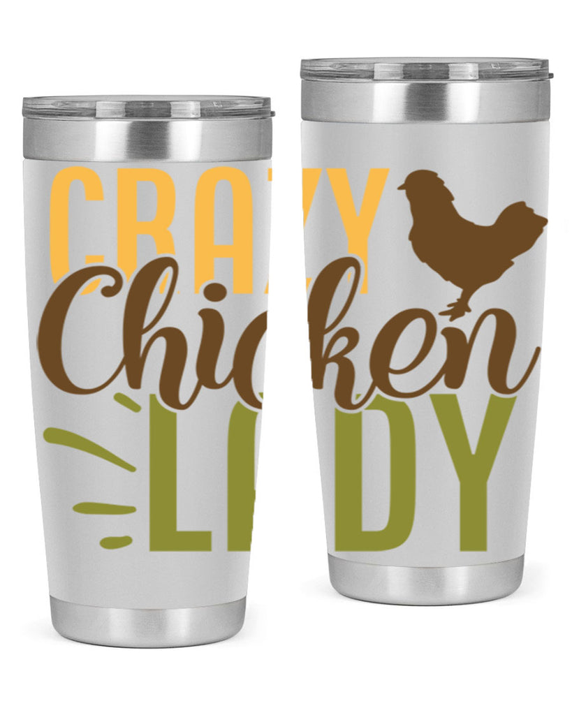 crazy chicken lady 18#- farming and gardening- Tumbler