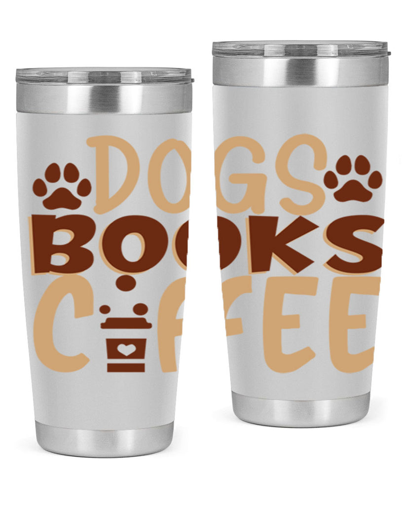 dogs books coffee 214#- coffee- Tumbler