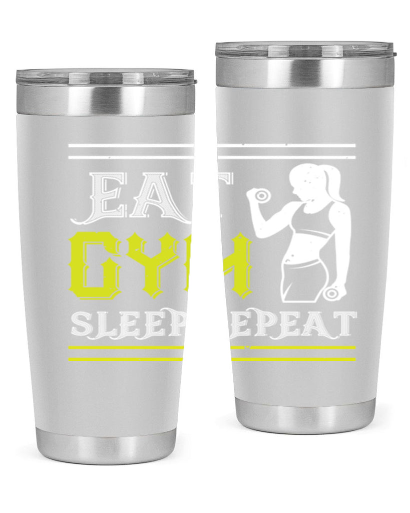 eat gym sleep repeat 69#- gym- Tumbler