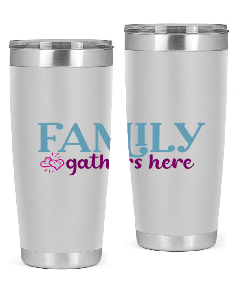 family gathers here 40#- family- Tumbler