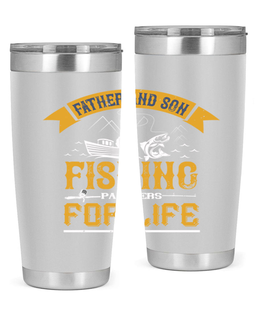 father and son fishing partners for life 158#- fishing- Tumbler