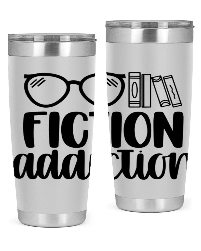 fiction addiction 40#- reading- Tumbler