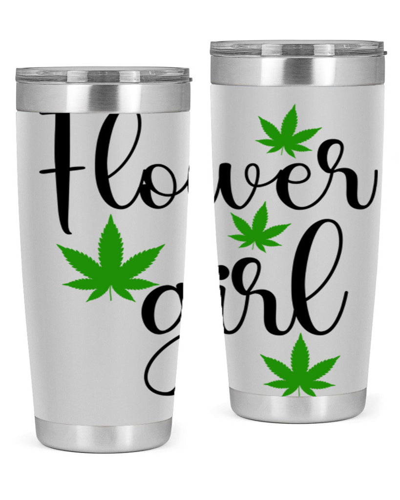 flower girl cannabis 84#- marijuana- Tumbler