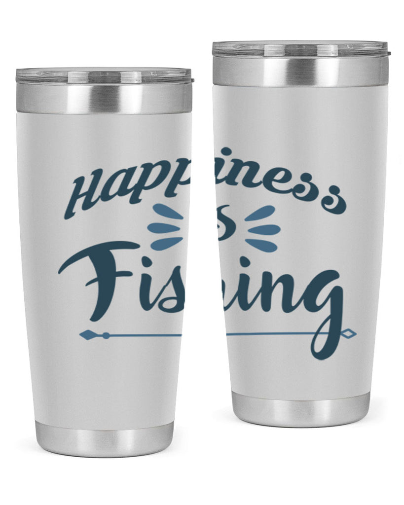 happiness is fishing 122#- fishing- Tumbler