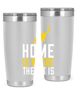 home is where the cat is Style 49#- cat- Tumbler