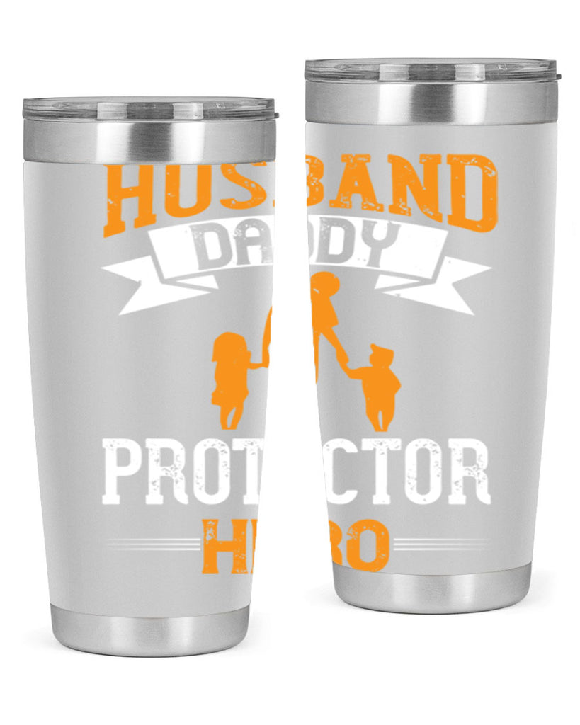 husband daddy protector hero 252#- fathers day- Tumbler