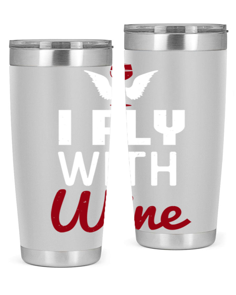 i fly with wine 212#- wine- Tumbler