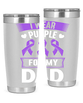 i wear purple for my 186#- alzheimers- Tumbler