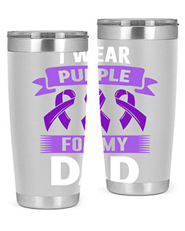 i wear purple for my 187#- alzheimers- Tumbler