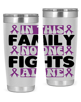 in this family no one fights alone 188#- alzheimers- Tumbler