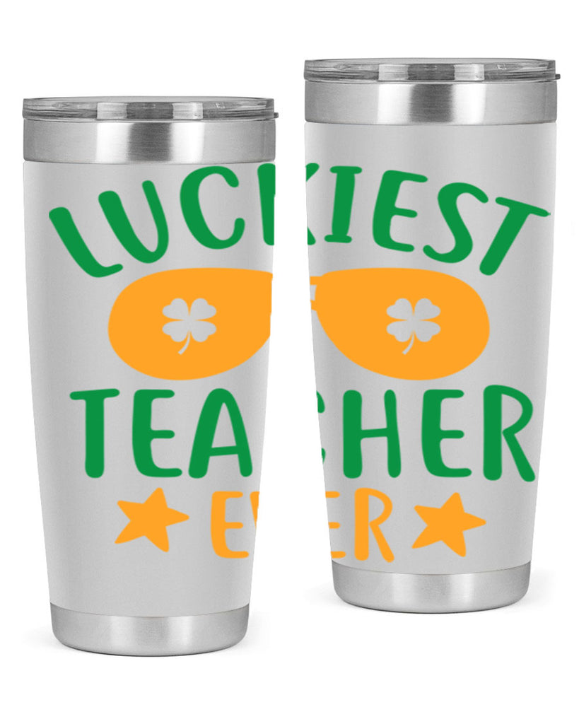 luckiest teacher ever 13#- mardi gras- Tumbler