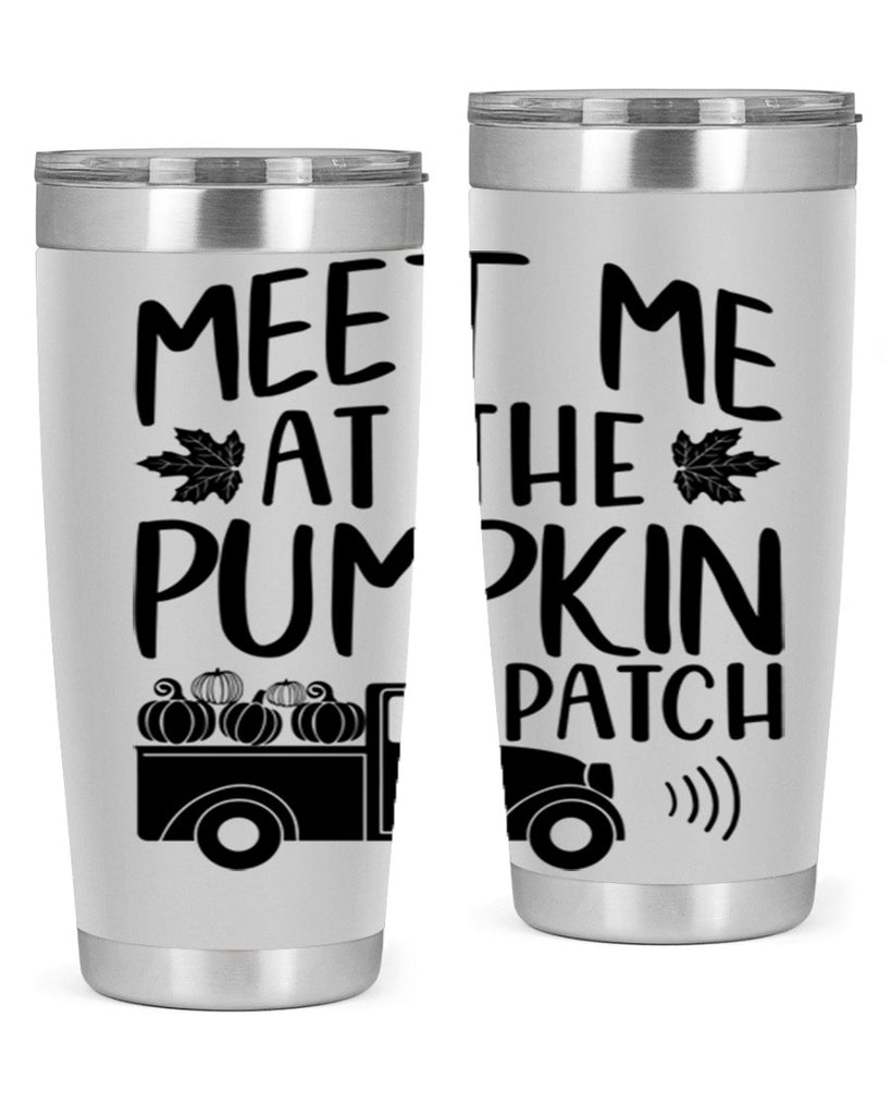 meet me at the pumpkin patch 423#- fall- Tumbler