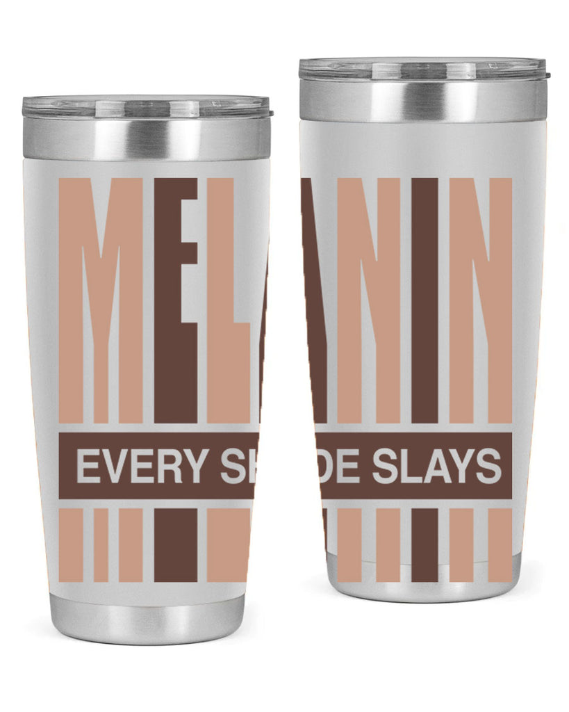 melanin every shade slays 90#- black words phrases- Cotton Tank