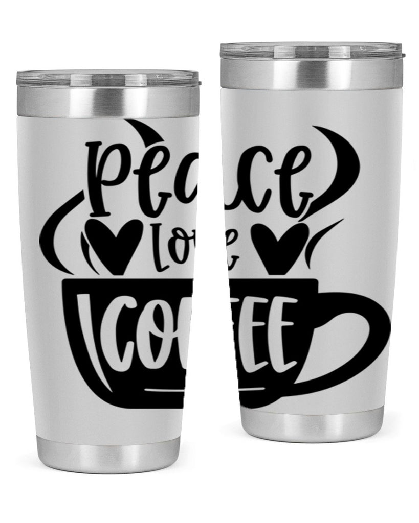 peace love coffee 48#- coffee- Tumbler