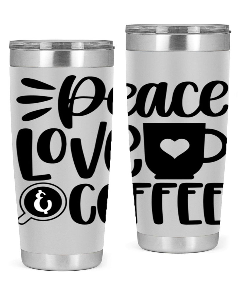 peace love coffee 49#- coffee- Tumbler