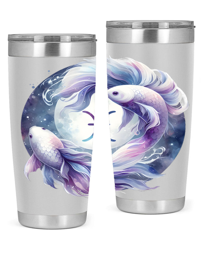 pisces 347#- zodiac- Tumbler