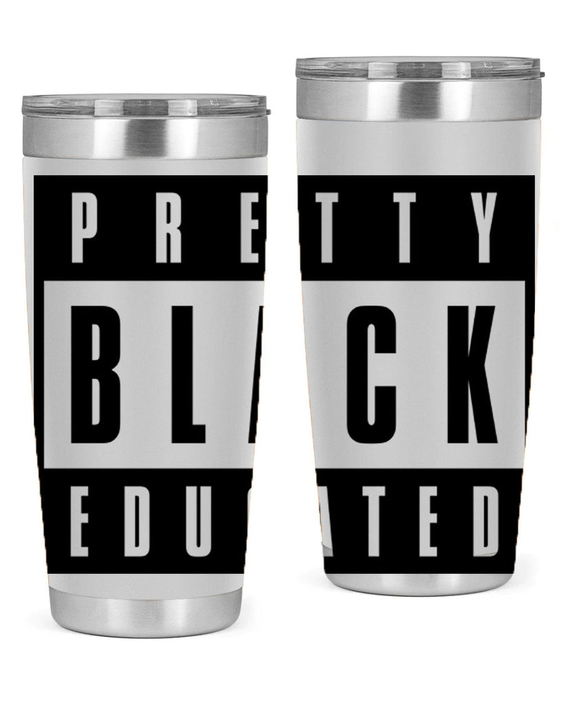 pretty black educated 50#- black words phrases- Cotton Tank