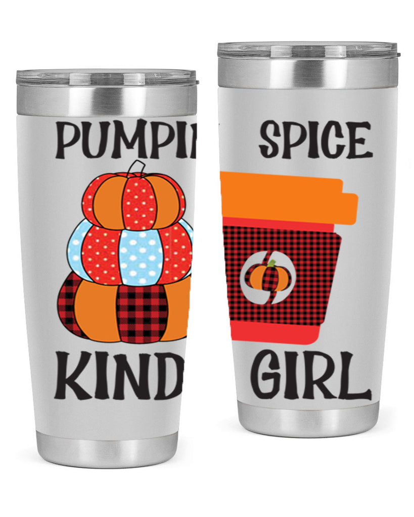 pumpkin spice kinda girl 551#- fall- Tumbler