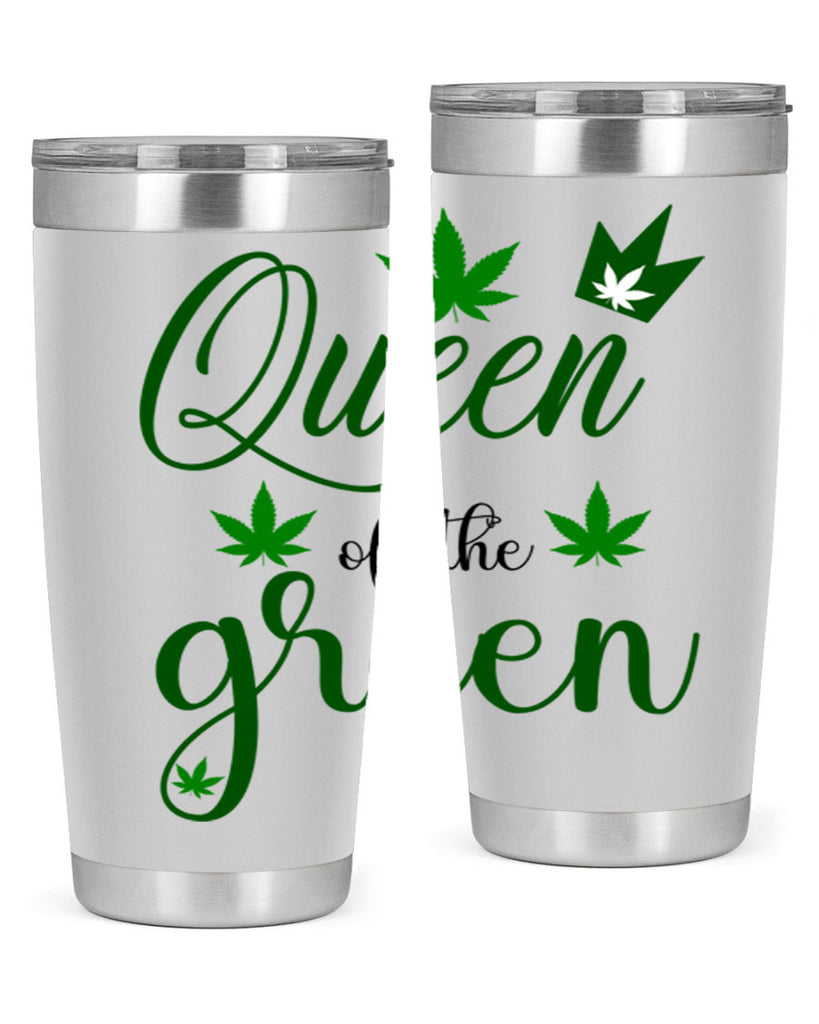 queen of the green 222#- marijuana- Tumbler