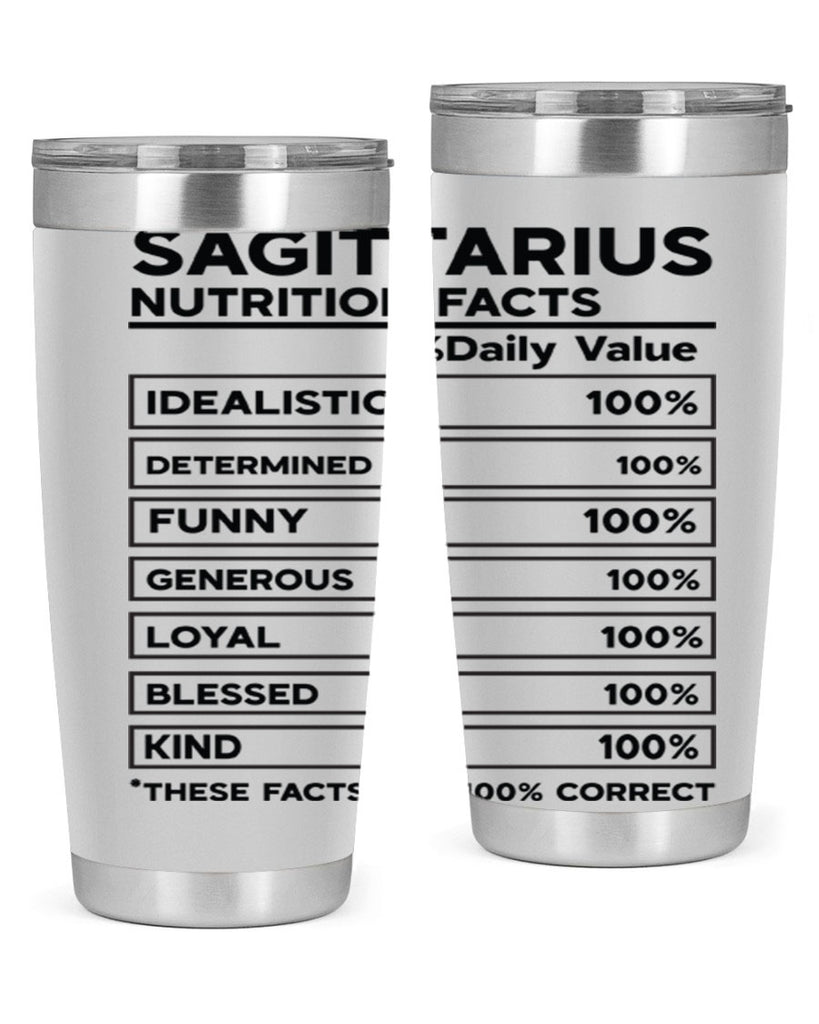 sagittarius Nutrition Facts 400#- zodiac- Tumbler