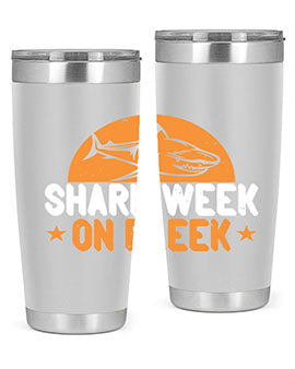 shark week on fleek Style 42#- shark  fish- Tumbler