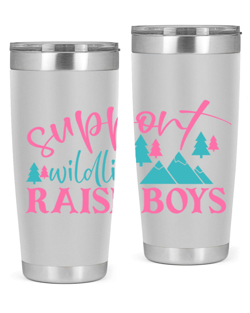 support wildlife raise boys 300#- mom- Tumbler