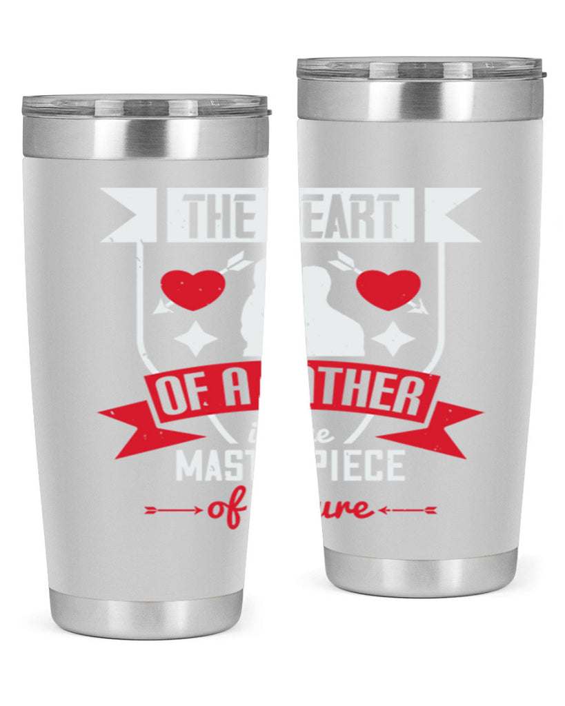 the heart of a father 159#- fathers day- Tumbler