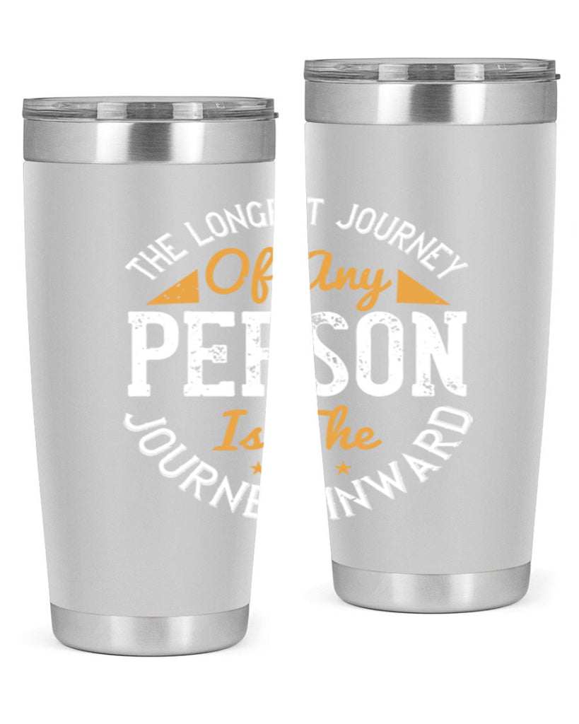 the longest journey of any person is the journey inward 60#- yoga- Tumbler