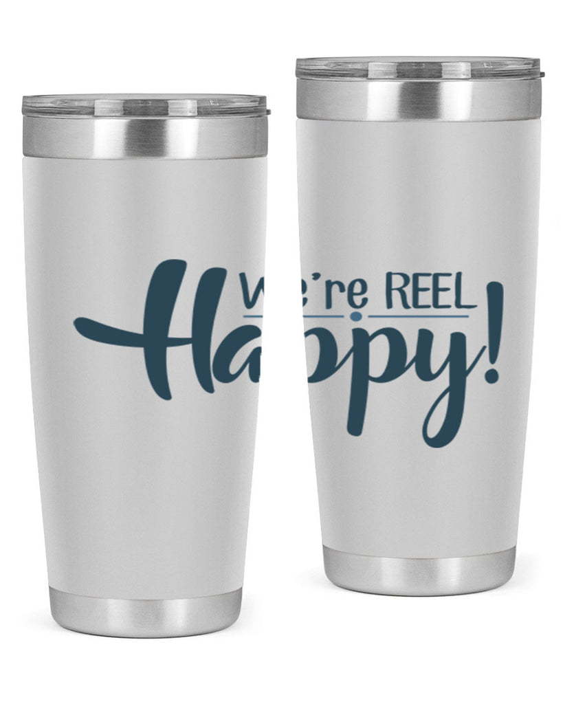 we are reel happy 16#- fishing- Tumbler