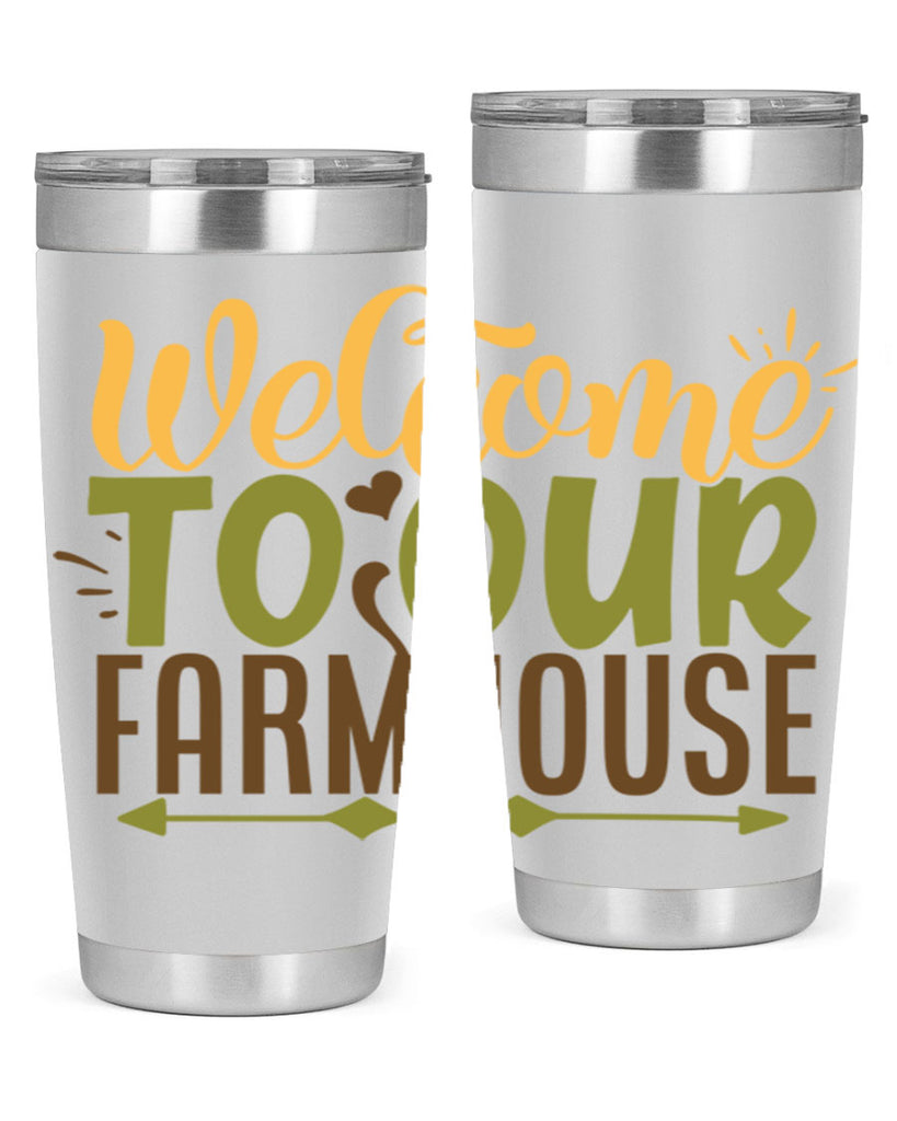 welcome to our farmhouse 2#- farming and gardening- Tumbler
