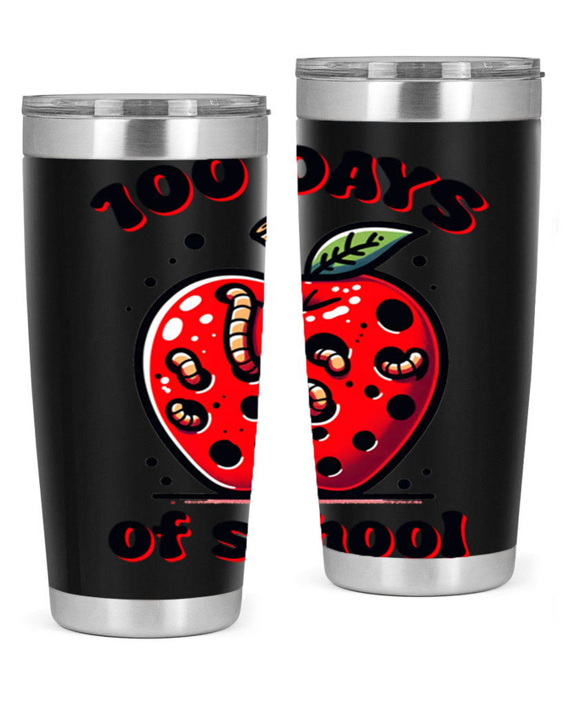 100 Days of School Apple 31#- 100 days of school- Tumbler