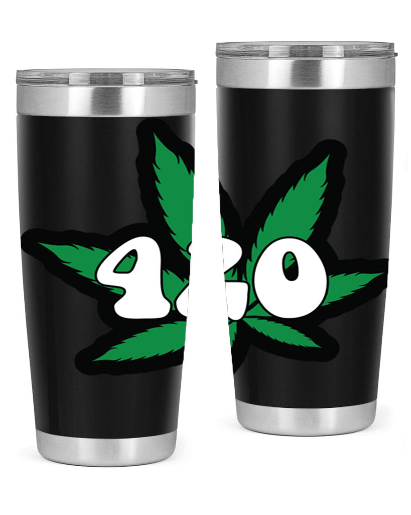 420 4#- marijuana- Tumbler