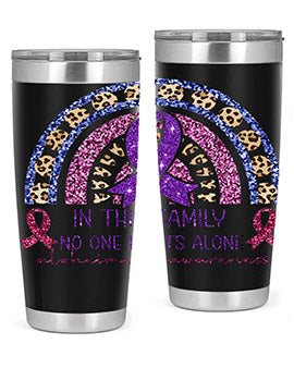 Alzheimer Awareness Purple Rainbow 2#- alzheimers- Tumbler