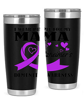 Alzheimers And Dementia I Wear Purple For My Warrior Mama 21#- alzheimers- Cotton Tank