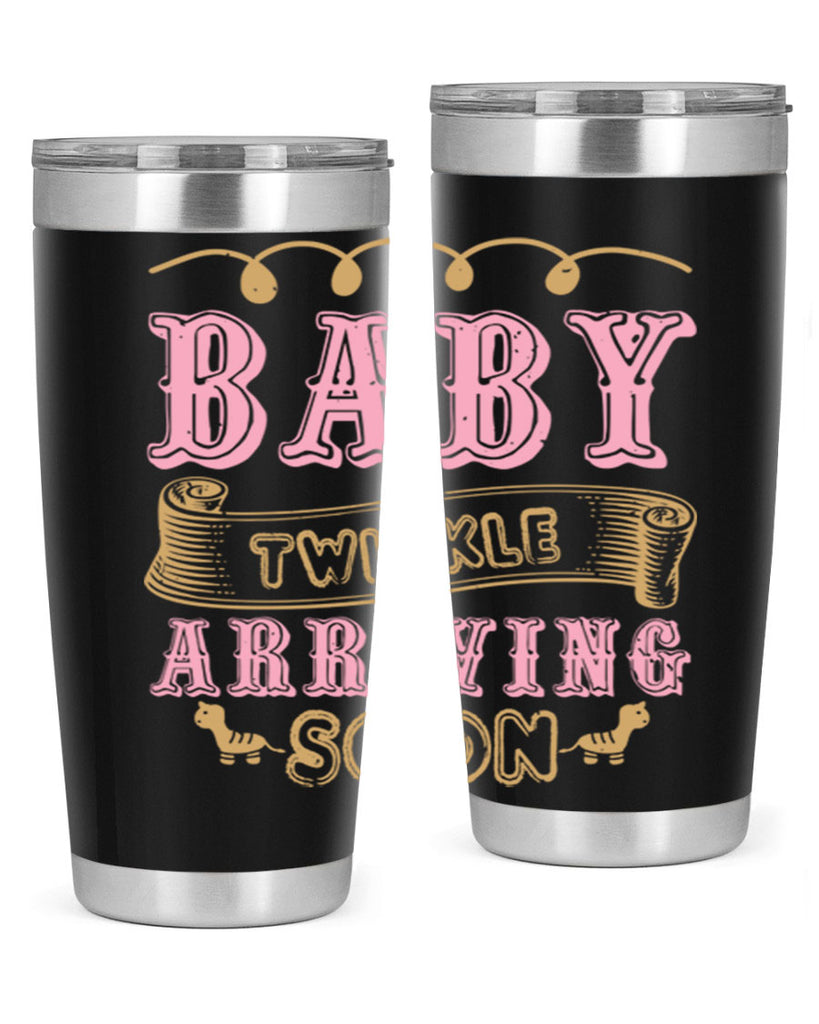 Baby Rwinkle arriving soon Style 48#- baby shower- tumbler