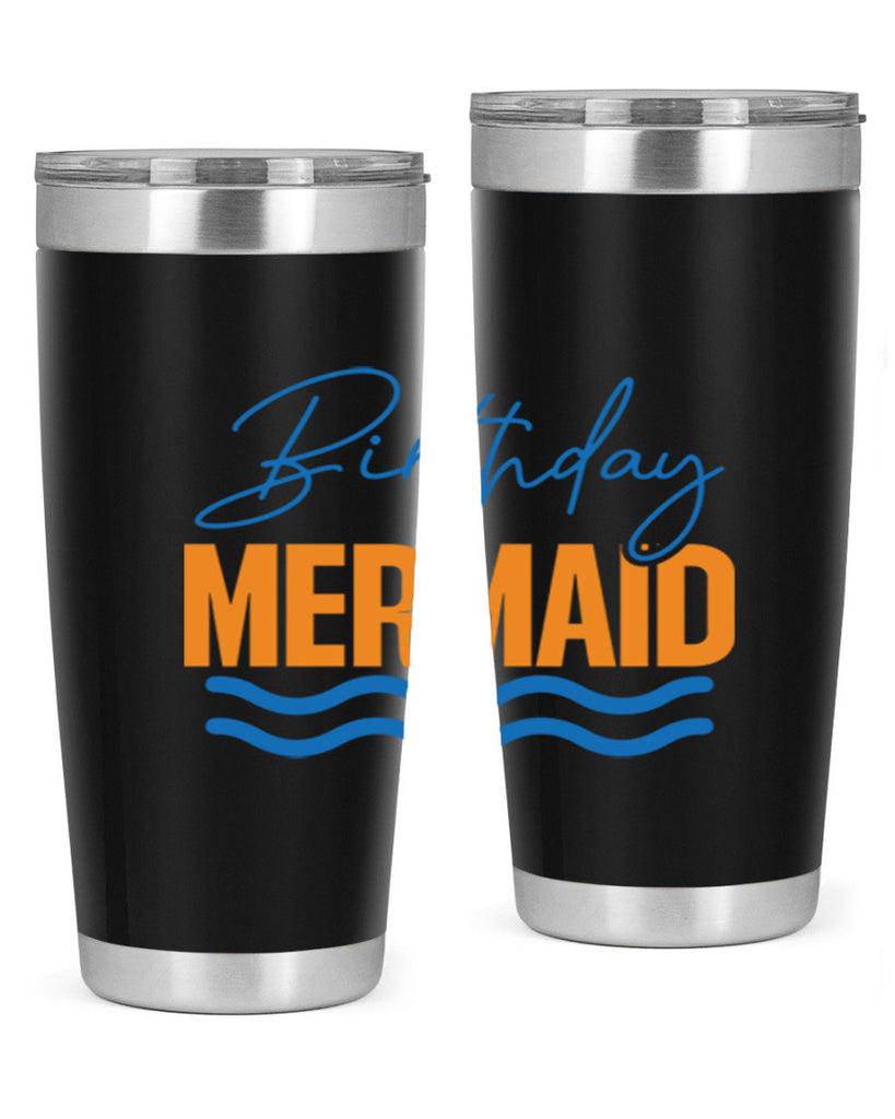 Birthday Mermaid 73#- mermaid- Tumbler