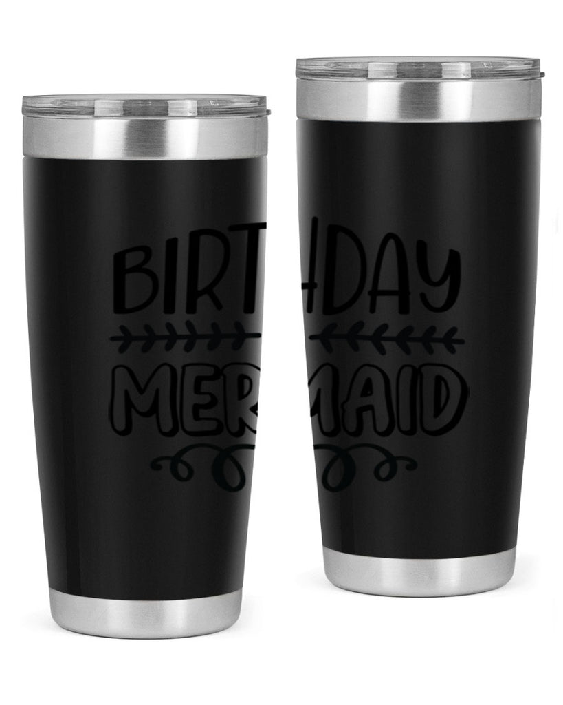 Birthday mermaid 74#- mermaid- Tumbler