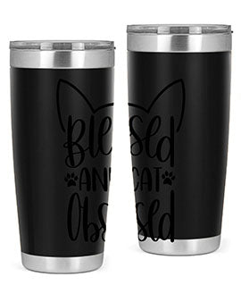 Blessed And Cat Obsessed Style 79#- cat- Tumbler