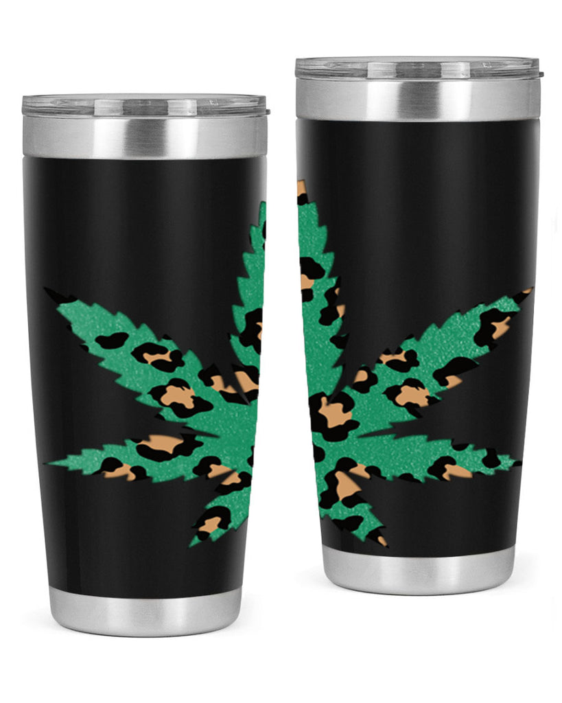 Cannabis Leopard Print 54#- marijuana- Tumbler